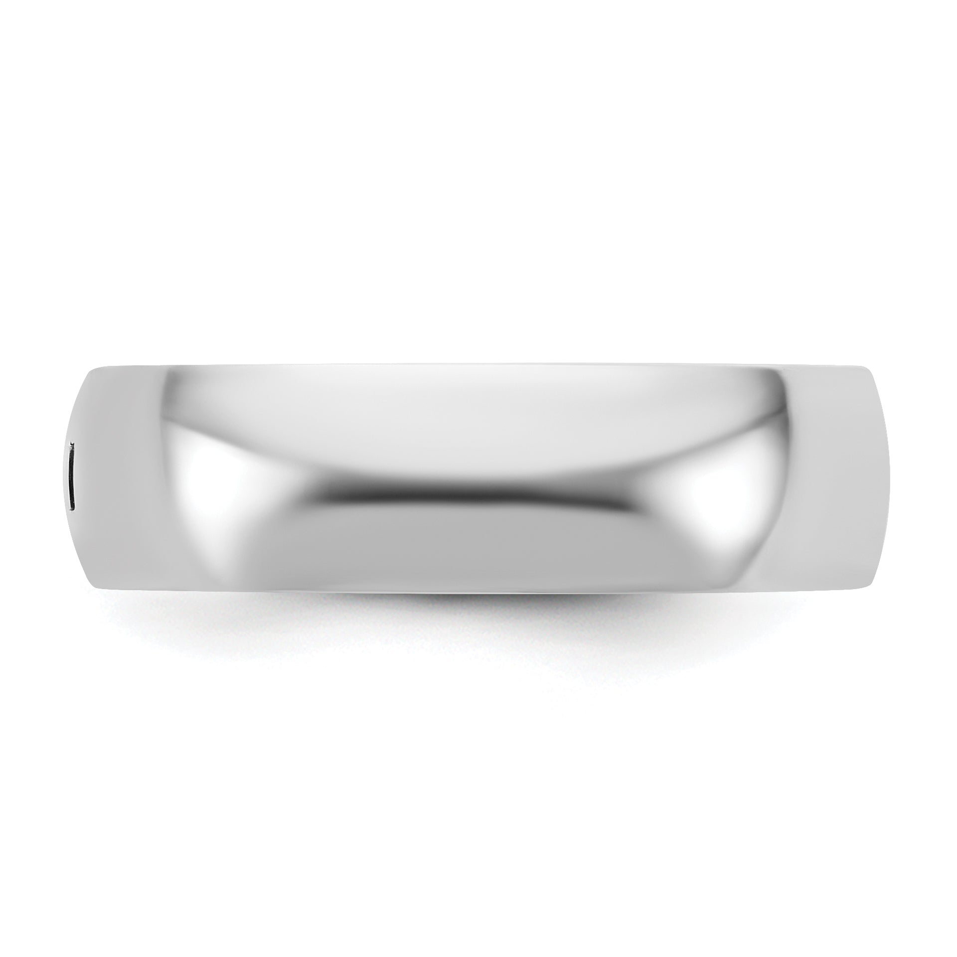 14kw CLIQ 6mm Hinged Half Round Wedding Band