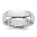 14kw CLIQ 6mm Hinged Half Round Wedding Band