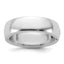 14kw CLIQ 6mm Hinged Half Round Wedding Band