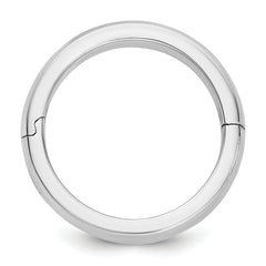 14kw CLIQ 8mm Hinged Half Round Wedding Band Size 12.5