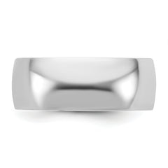 14kw CLIQ 8mm Hinged Half Round Wedding Band Size 12.5