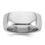 14kw CLIQ 8mm Hinged Half Round Wedding Band