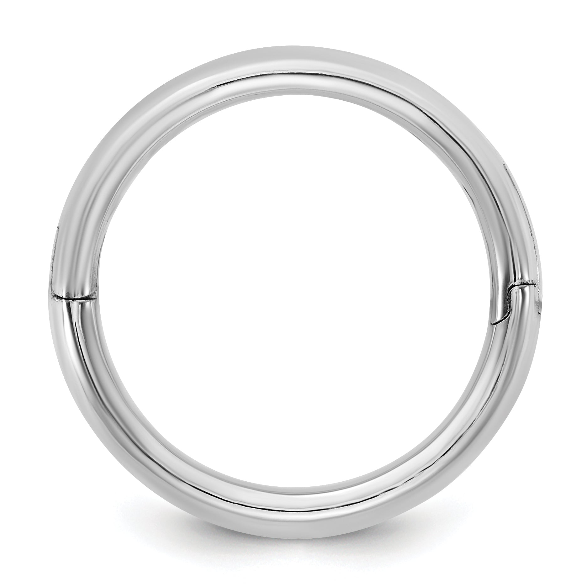 14kw CLIQ 4mm Hinged Comfort Fit Wedding Band Size 12
