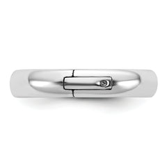 14kw CLIQ 4mm Hinged Comfort Fit Wedding Band Size 12
