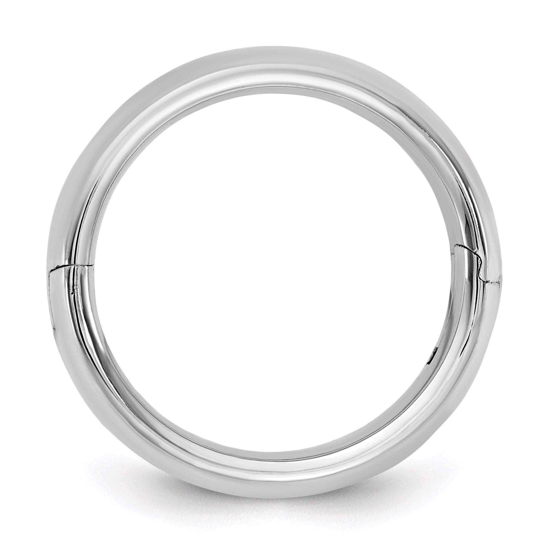 14kw CLIQ 6mm Hinged Comfort Fit Wedding Band Size 12.5