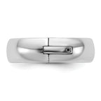 14kw CLIQ 6mm Hinged Comfort Fit Wedding Band