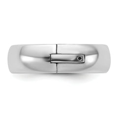 14kw CLIQ 6mm Hinged Comfort Fit Wedding Band Size 12.5