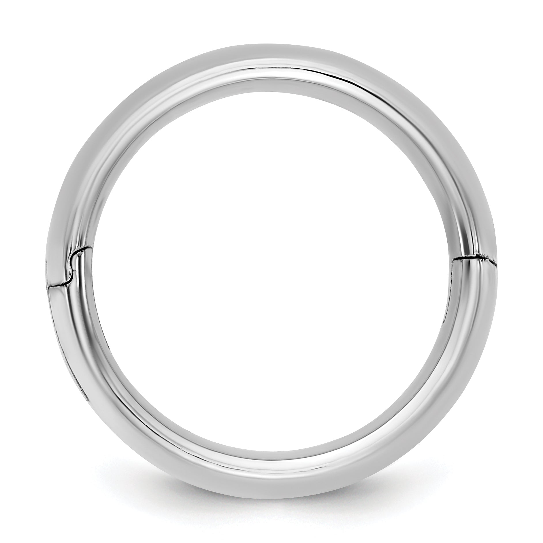14kw CLIQ 8mm Hinged Comfort Fit Wedding Band Size 12.5