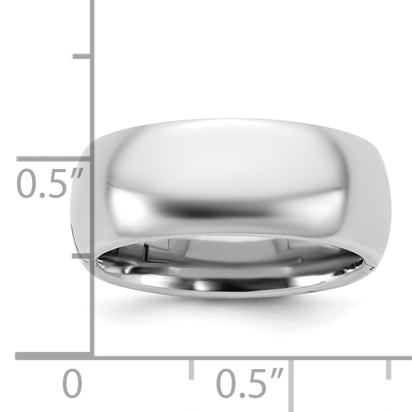 14kw CLIQ 8mm Hinged Comfort Fit Wedding Band Size 12.5