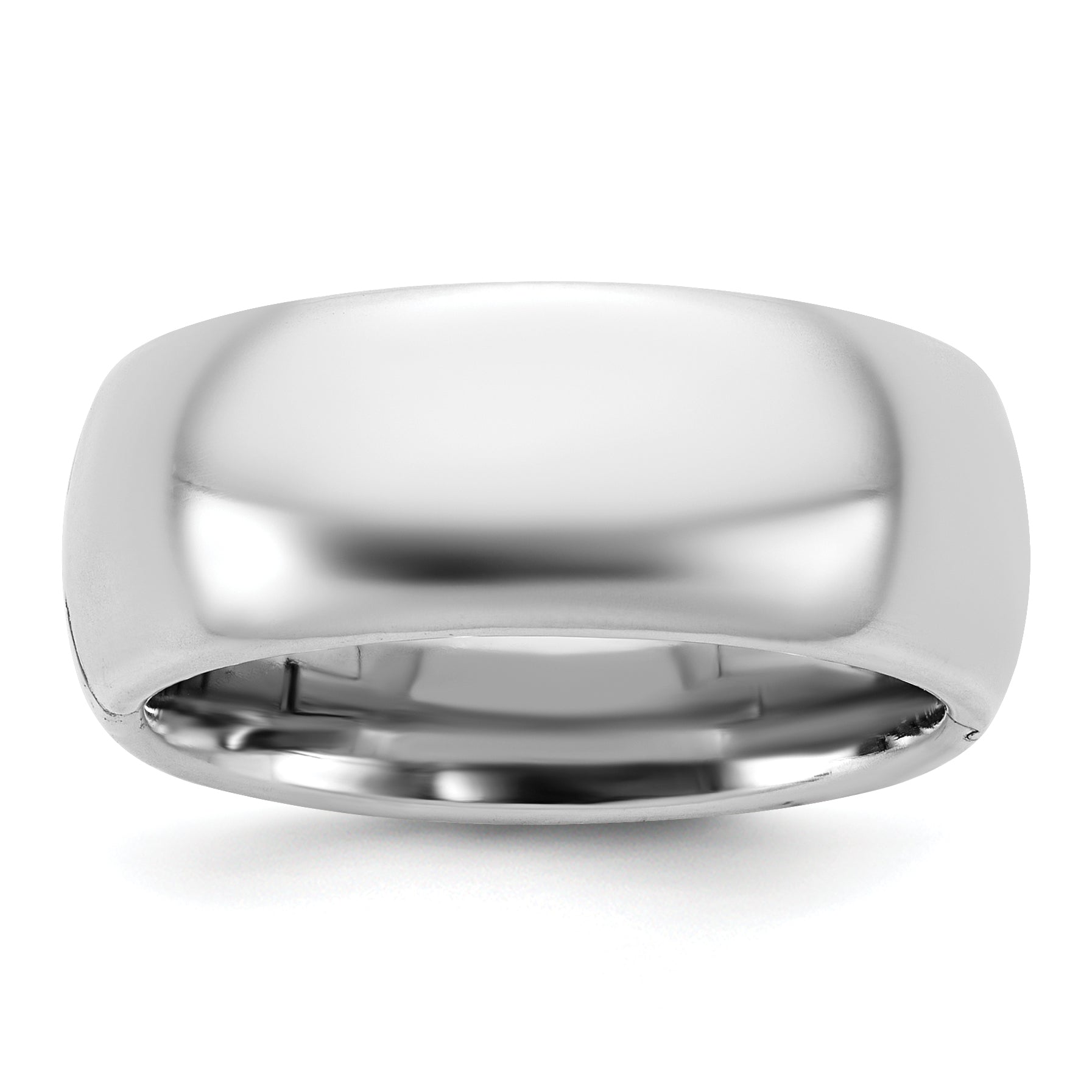 14kw CLIQ 8mm Hinged Comfort Fit Wedding Band Main image