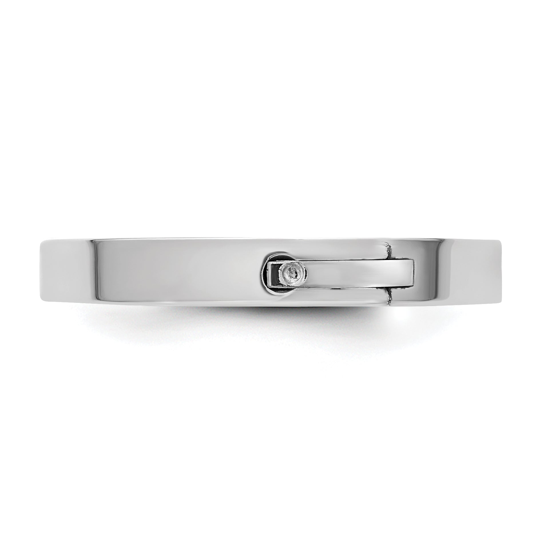 14kw CLIQ 3mm Hinged Flat Wedding Band