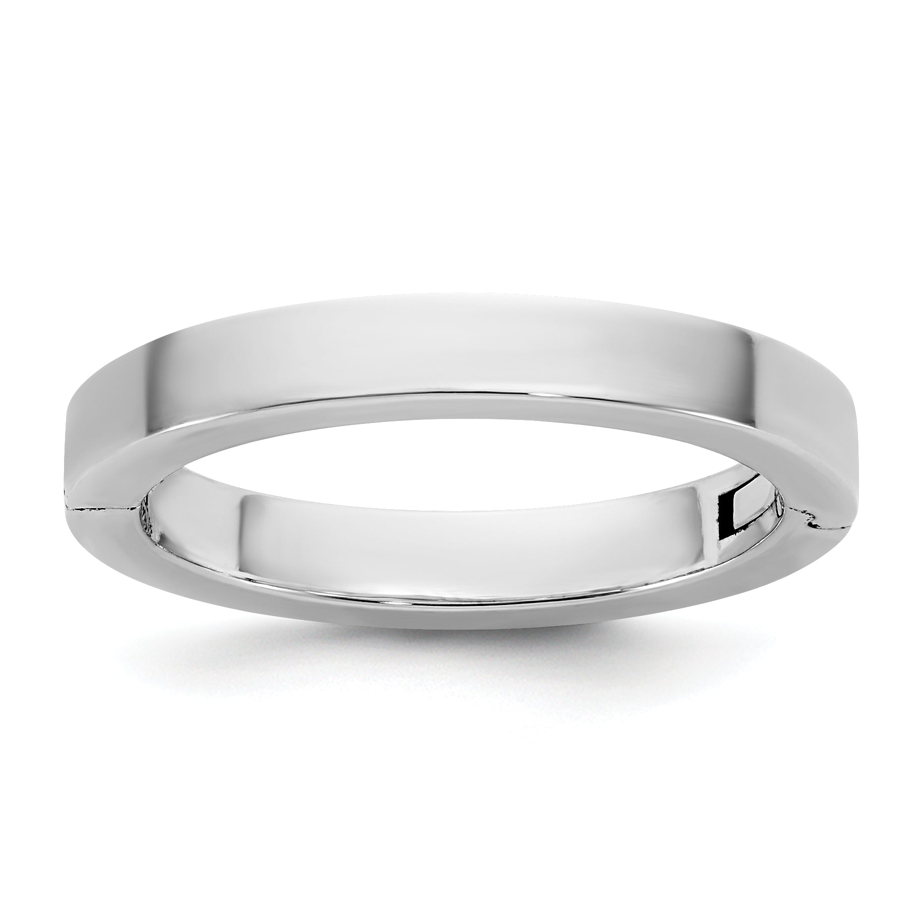 14kw CLIQ 3mm Hinged Flat Wedding Band