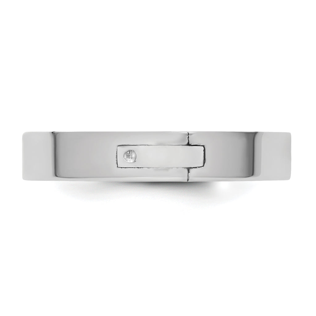 14kw CLIQ 4mm Hinged Flat Wedding Band