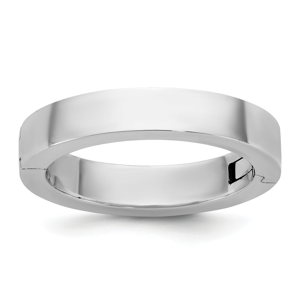 14kw CLIQ 4mm Hinged Flat Wedding Band