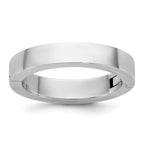 14kw CLIQ 4mm Hinged Flat Wedding Band