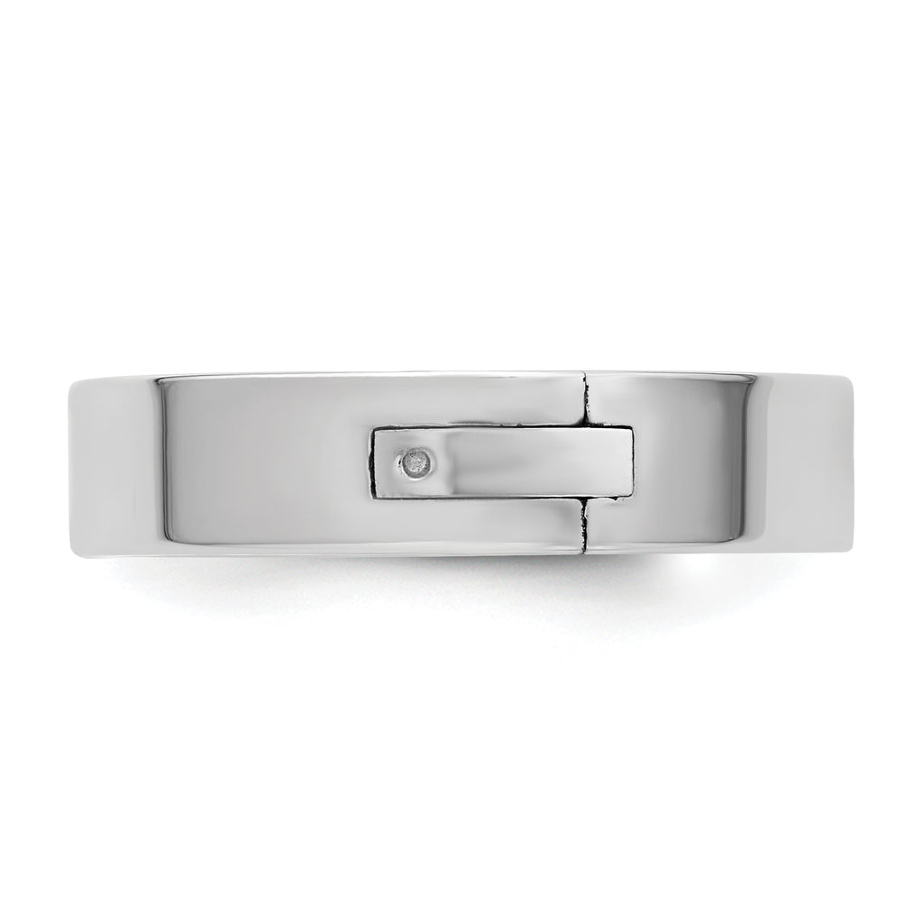 14kw CLIQ 5mm Hinged Flat Wedding Band