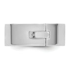 14kw CLIQ 8mm Hinged Flat Wedding Band
