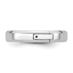 14kw CLIQ 4mm Hinged Beveled Edge Wedding Band