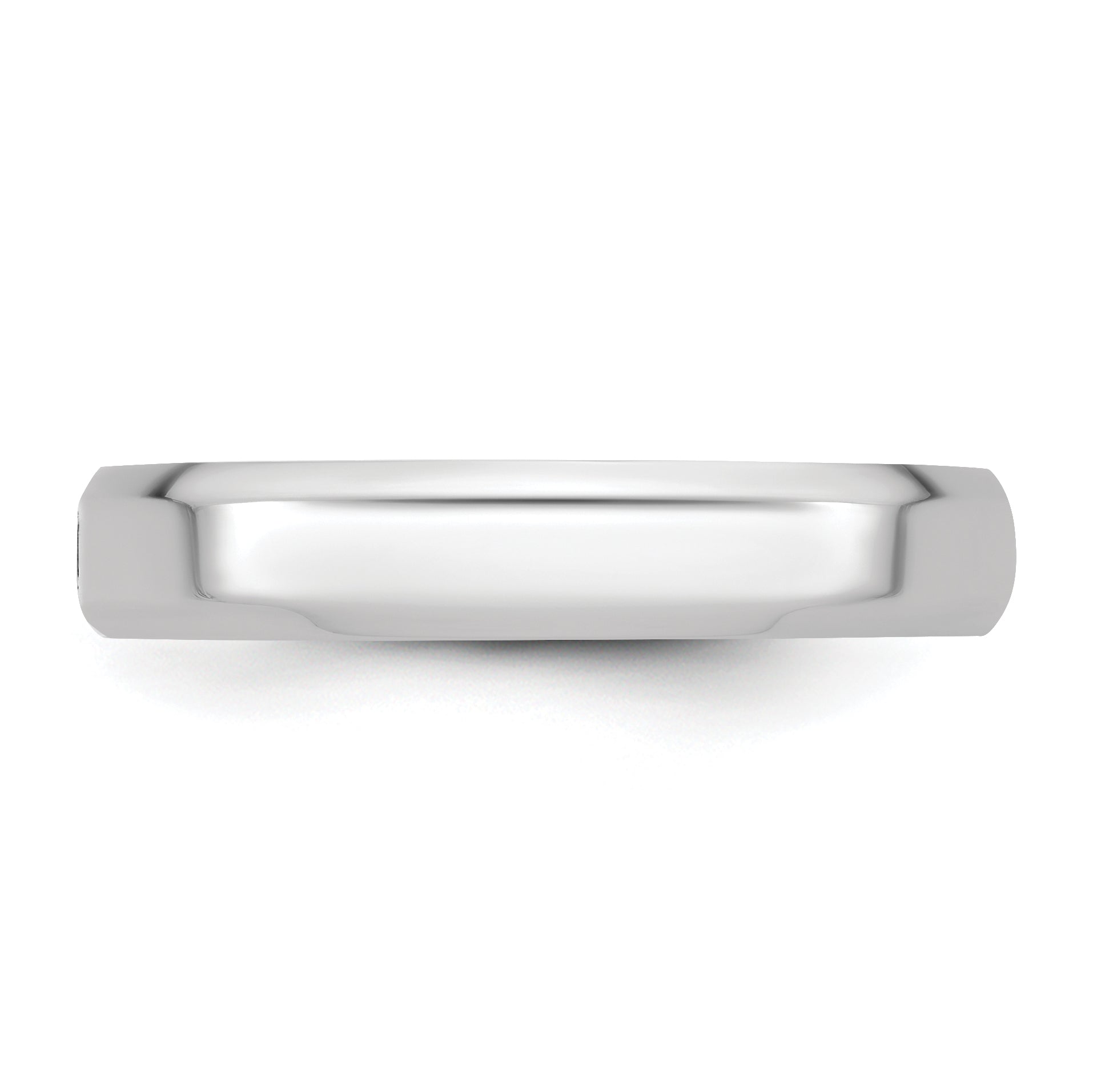 14kw CLIQ 4mm Hinged Beveled Edge Wedding Band Size 12