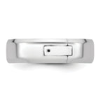 14kw CLIQ 6mm Hinged Beveled Edge Wedding Band