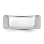 14kw CLIQ 8mm Hinged Beveled Edge Wedding Band