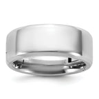 14kw CLIQ 8mm Hinged Beveled Edge Wedding Band