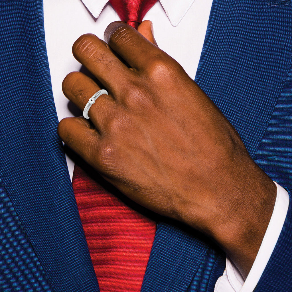 14kw CLIQ Low Profile Hinged Peg Set Engagement Ring Mounting, No Stone Included