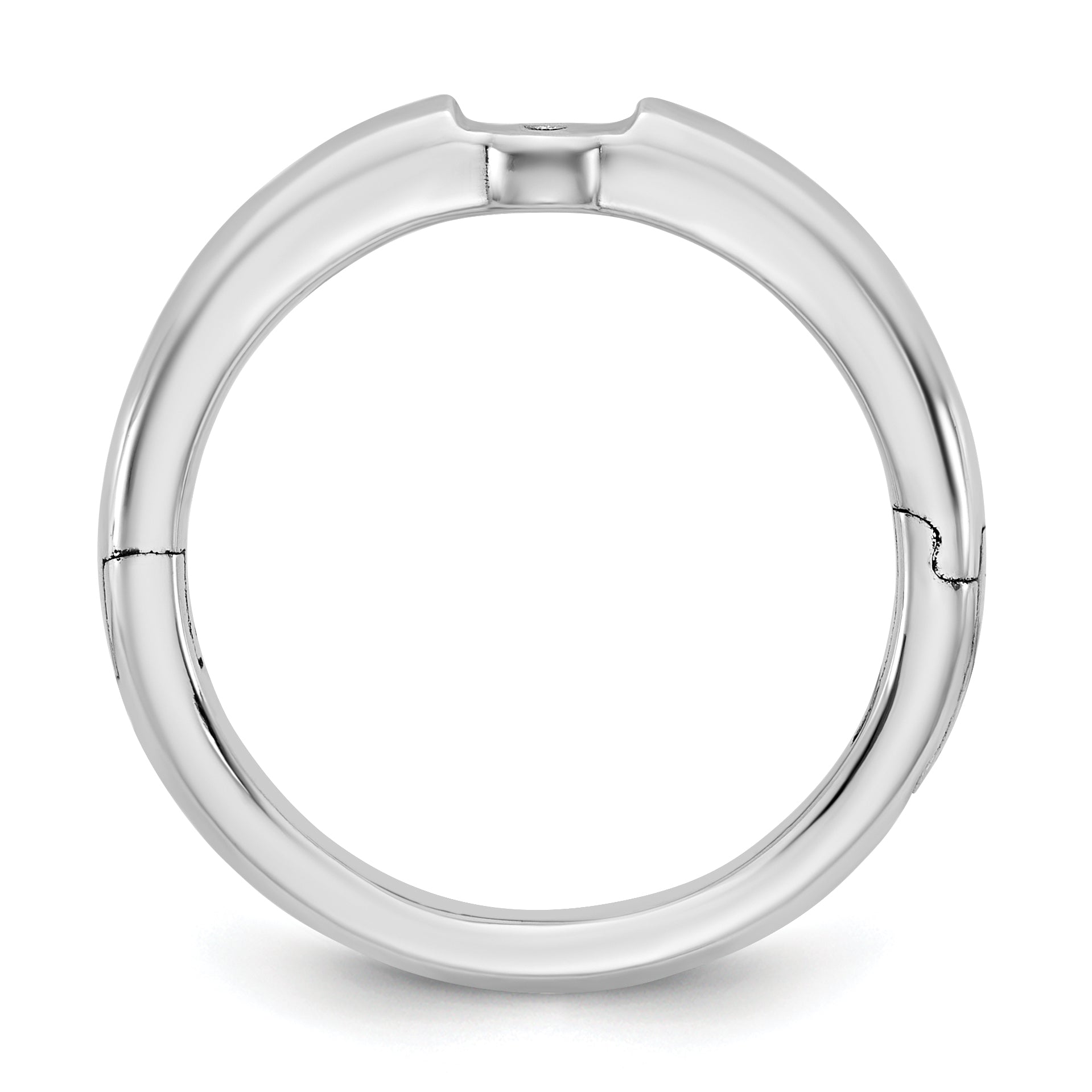 14kw CLIQ Low Profile Hinged Peg Set Engagement Ring Mounting, No Stone Included