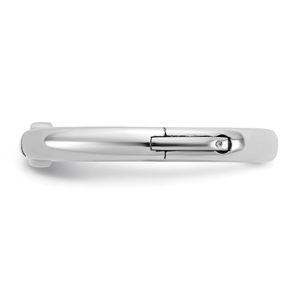 14kw CLIQ Low Profile Hinged Peg Set Engagement Ring Mounting, No Stone Included