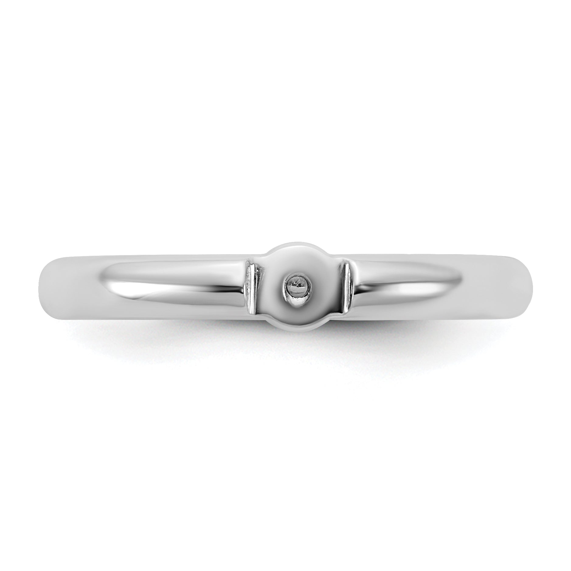 14kw CLIQ Low Profile Hinged Peg Set Engagement Ring Mounting, No Stone Included