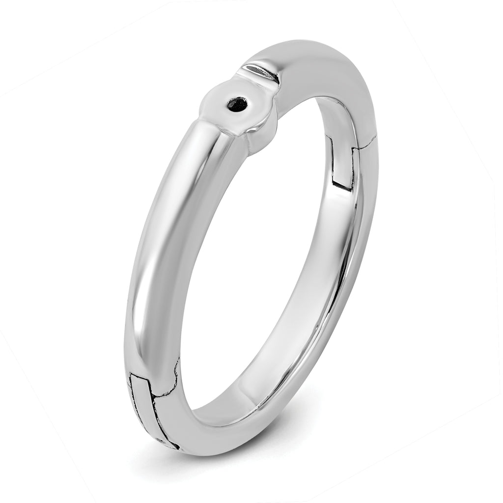 14kw CLIQ Low Profile Hinged Peg Set Engagement Ring Mounting, No Stone Included