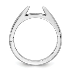 14kw CLIQ Hinged Cathedral Solitaire Peg Set Engagement Ring Mounting (No Stone Included)