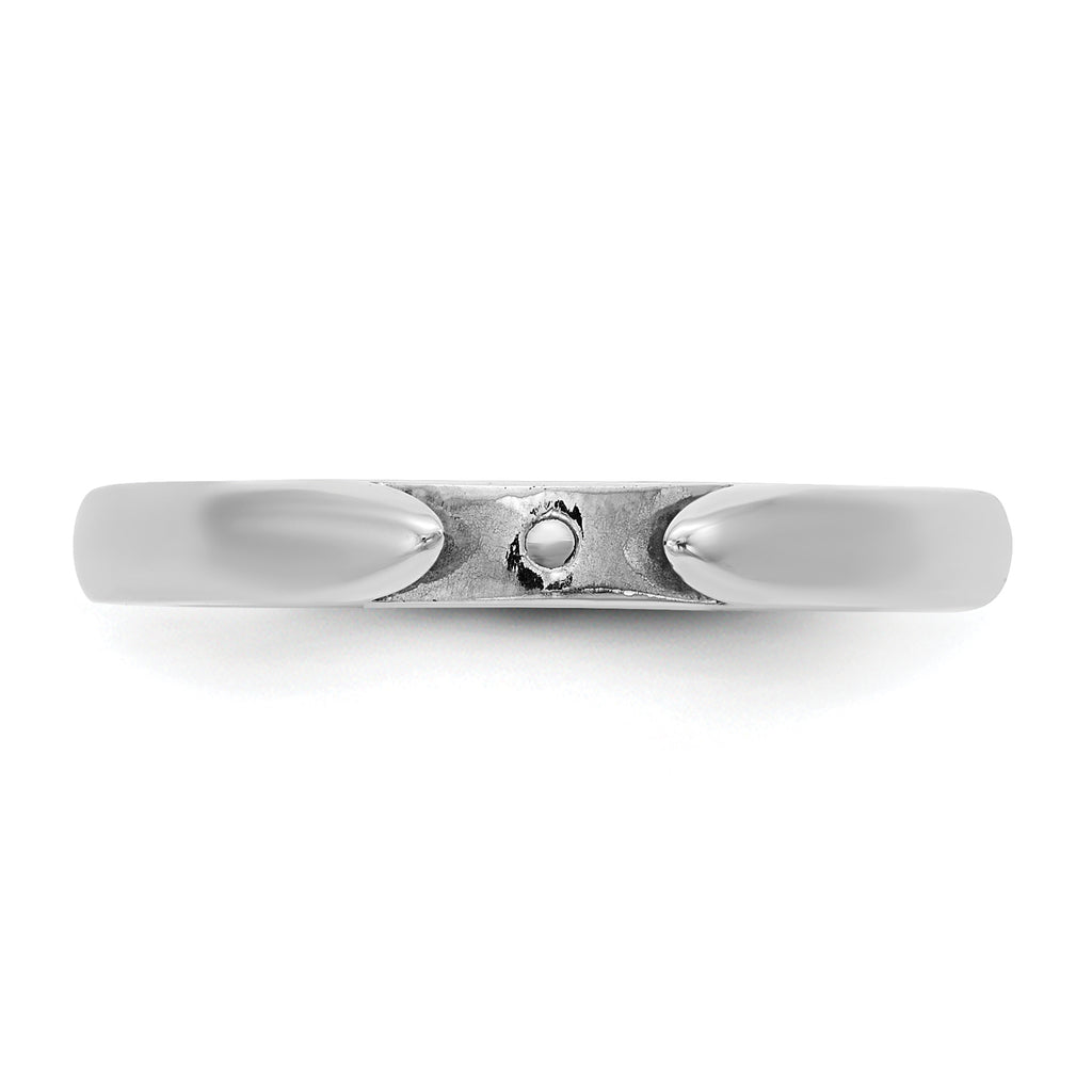 14kw CLIQ Hinged Cathedral Solitaire Peg Set Engagement Ring Mounting, No Stone Included