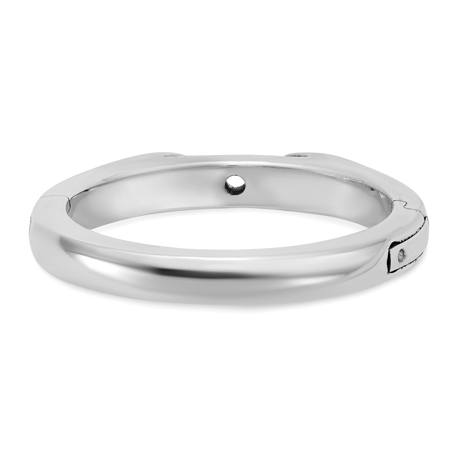 14kw CLIQ Hinged Cathedral Solitaire Peg Set Engagement Ring Mounting (No Stone Included)