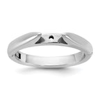 14kw CLIQ Hinged Cathedral Solitaire Peg Set Engagement Ring Mounting, No Stone Included