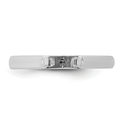 14kw CLIQ Hinged Cathedral Solitaire Peg Set Engagement Ring Mounting (No Stone Included)