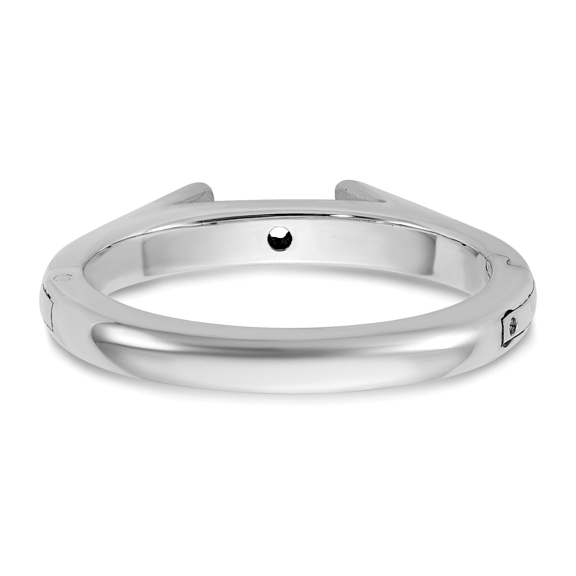 14kw CLIQ Hinged Cathedral Solitaire Peg Set Engagement Ring Mounting, No Stone Included