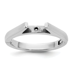 14kw CLIQ Hinged Cathedral Solitaire Peg Set Engagement Ring Mounting (No Stone Included)