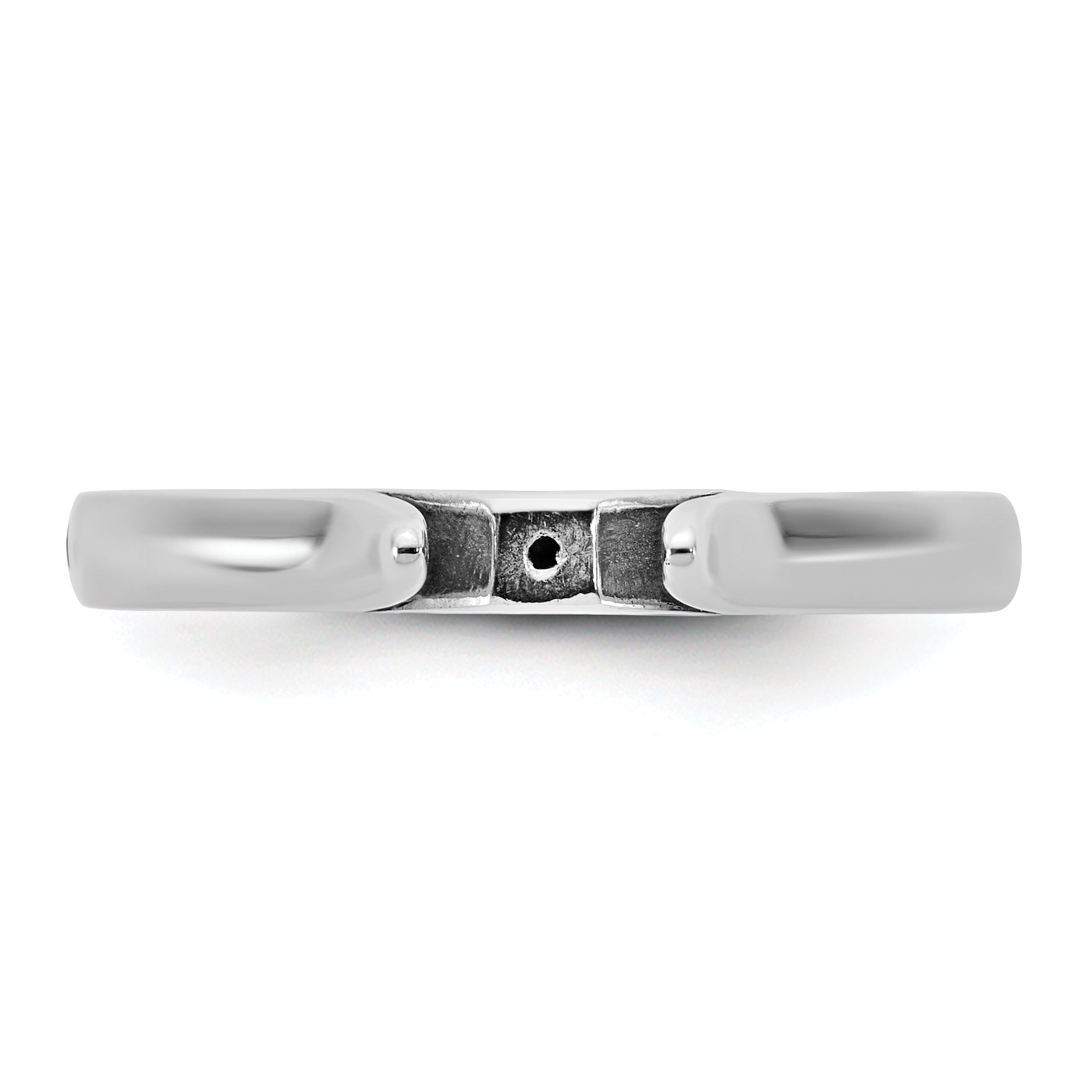 14kw CLIQ Hinged Cathedral Solitaire Peg Set Engagement Ring Mounting (No Stone Included)