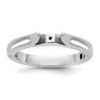 14kw CLIQ Hinged Cathedral Solitaire Peg Set Engagement Ring Mounting, No Stone Included