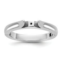 14kw CLIQ Hinged Cathedral Solitaire Peg Set Engagement Ring Mounting (No Stone Included)