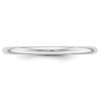14k White Gold 2mm Half-Round Wedding Band
