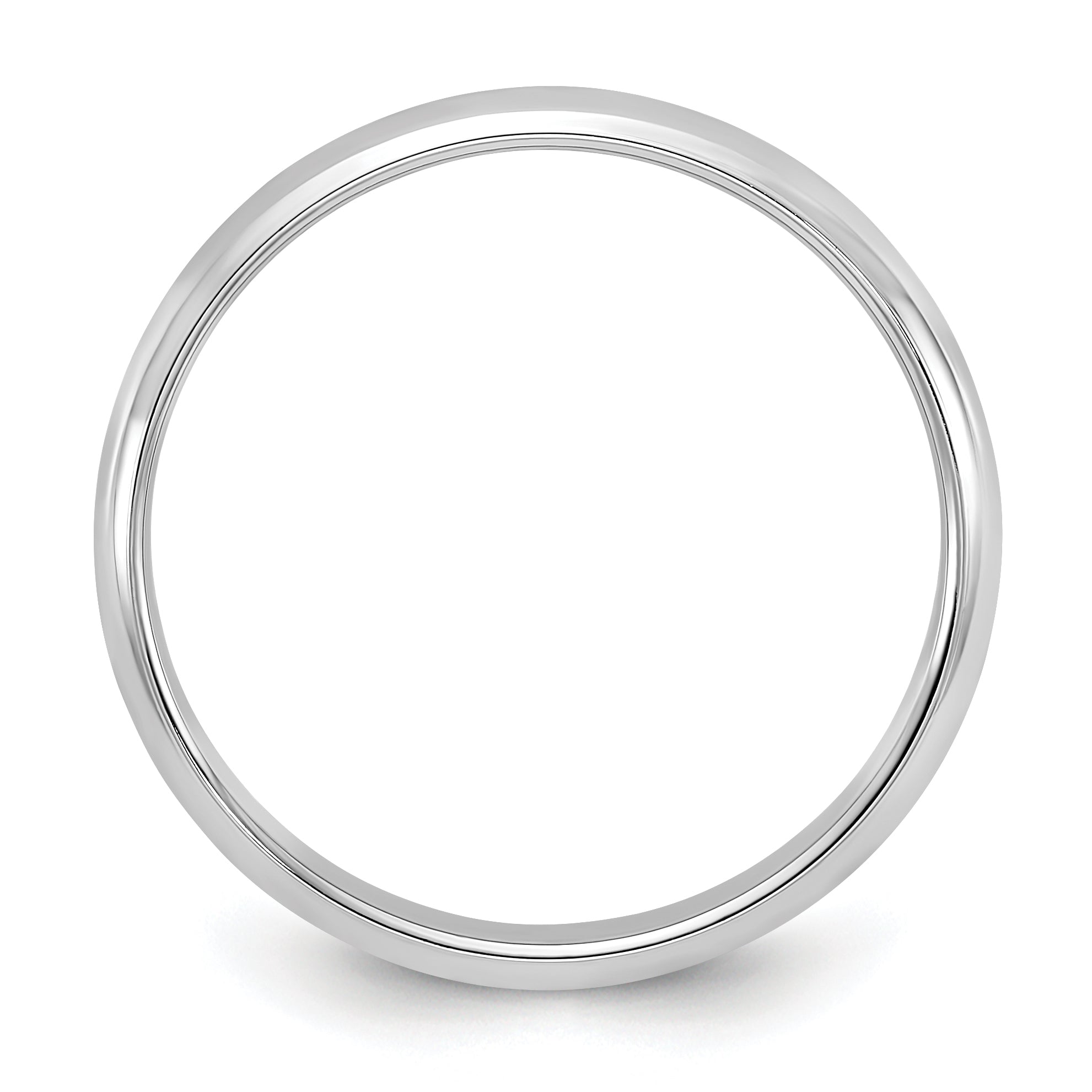 14k White Gold 2mm Half-Round Wedding Band