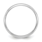 14k White Gold 3mm Half-Round Wedding Band
