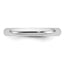 3.0mm 10K White Gold Standard Half Round Wedding Band - Sophia Jewelers