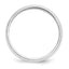 14k White Gold 5mm Half Round Wedding Band