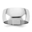 9.0mm 10K White Gold Standard Half Round Wedding Band - Sophia Jewelers