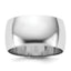 14k White Gold 10mm Half Round Wedding Band