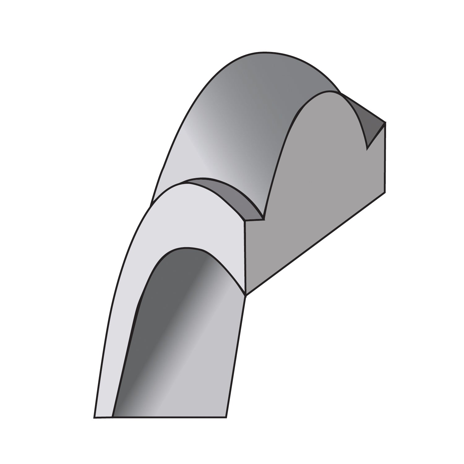10KW 7mm Half Round with Edge Band Size 14