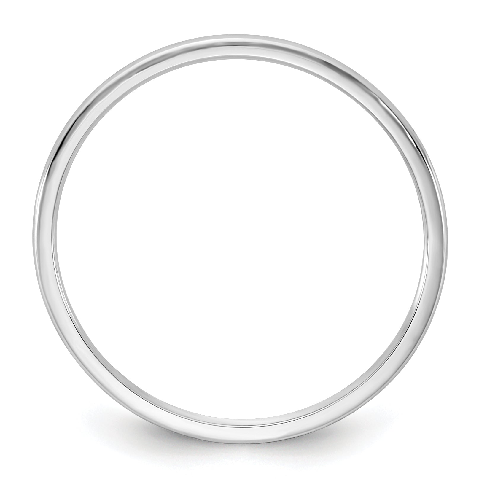 14KW 1mm Lightweight Half Round Band Secondary image